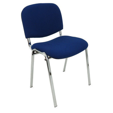 Konferenční židle ISO CHROM C6 - tmavě modrá Mazur
