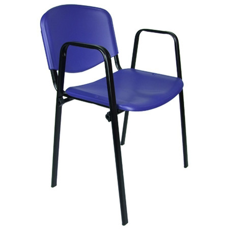 Konferenční židle ISO plastová s područkami RAL-5002 Mazur