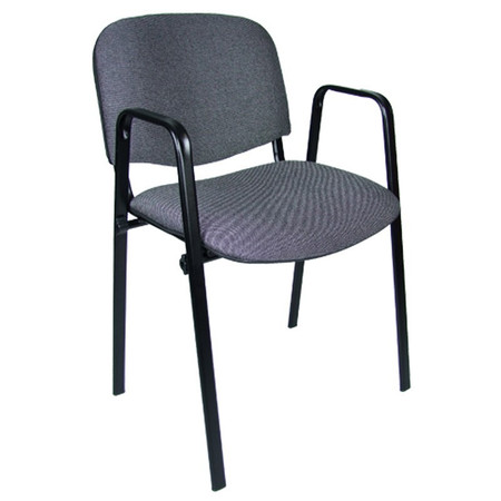 Konferenční židle ISO s područkami C73 - světle šedá Mazur