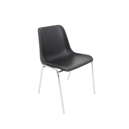 Konferenční židle Maxi chrom Černá Mazur