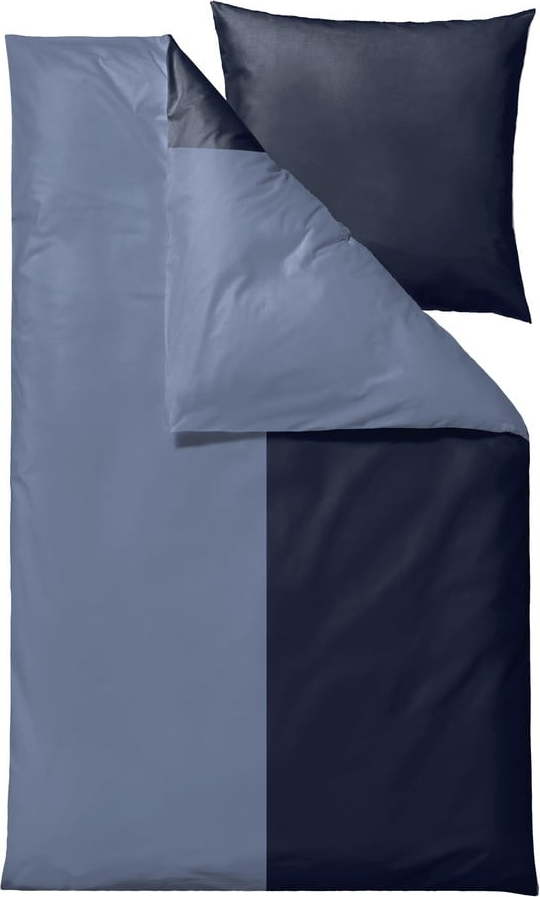 Modré povlečení na jednolůžko z bio bavlny 135x200 cm Touch – Södahl Södahl