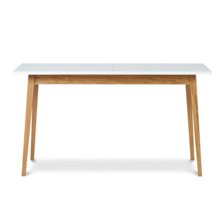 Rozkladací jídelní stůl FRISK 140 cm - bílá/dub SG-nábytek