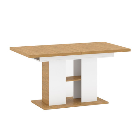 Rozkladací jídelní stůl jídelní stůl ANTHO - bílá/dub SG-nábytek