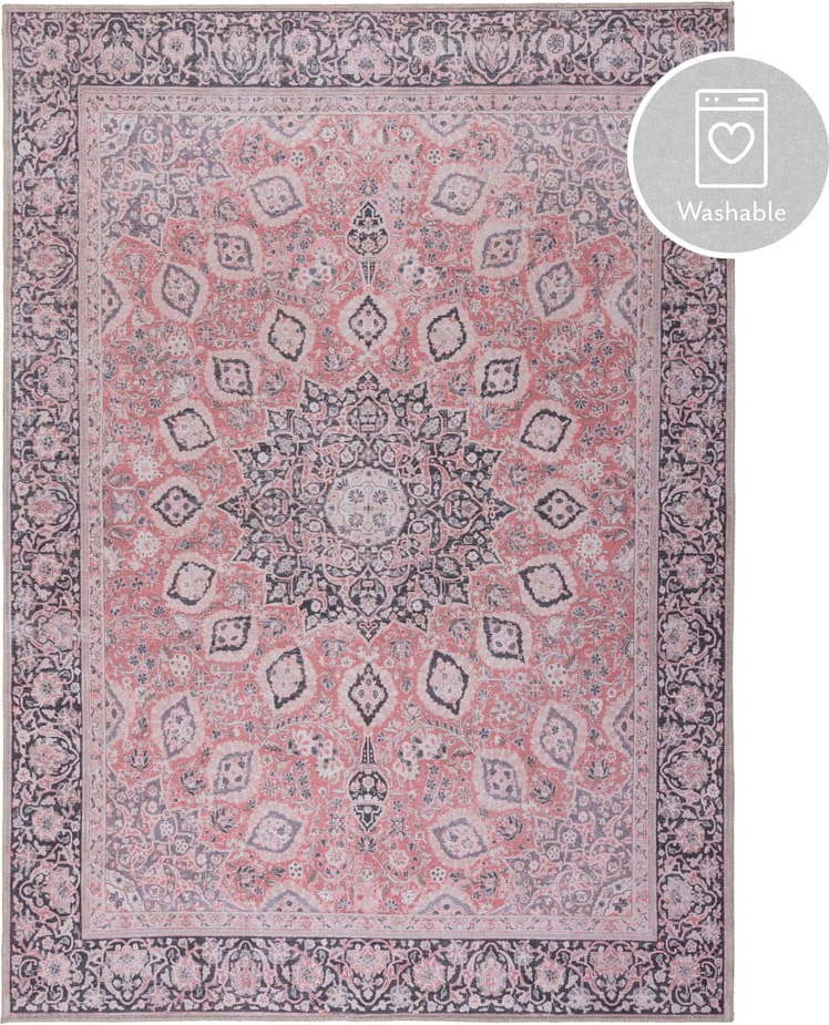 Růžový pratelný koberec 160x230 cm FOLD Somerton – Flair Rugs Flair Rugs