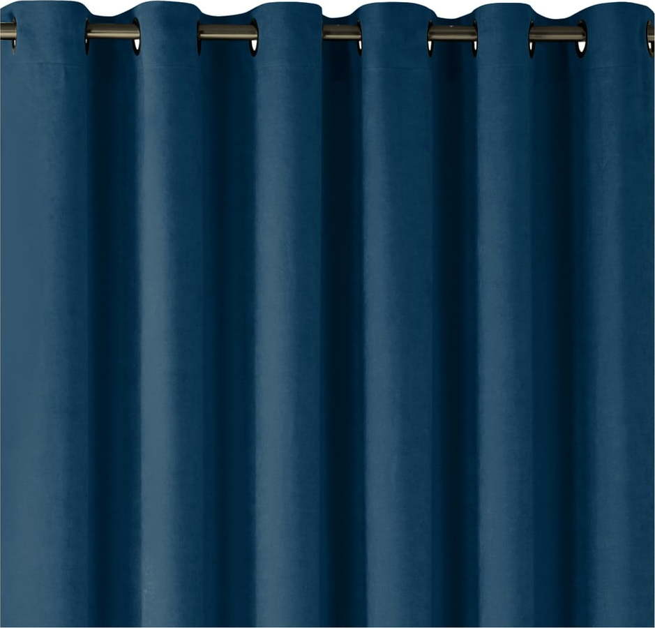 Tmavě modrý závěs 140x175 cm Milana – Homede HOMEDE