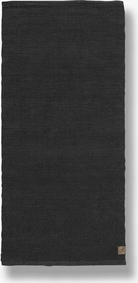 Tmavě šedý jutový koberec běhoun 75x245 cm Ribbon – Mette Ditmer Denmark Mette Ditmer Denmark