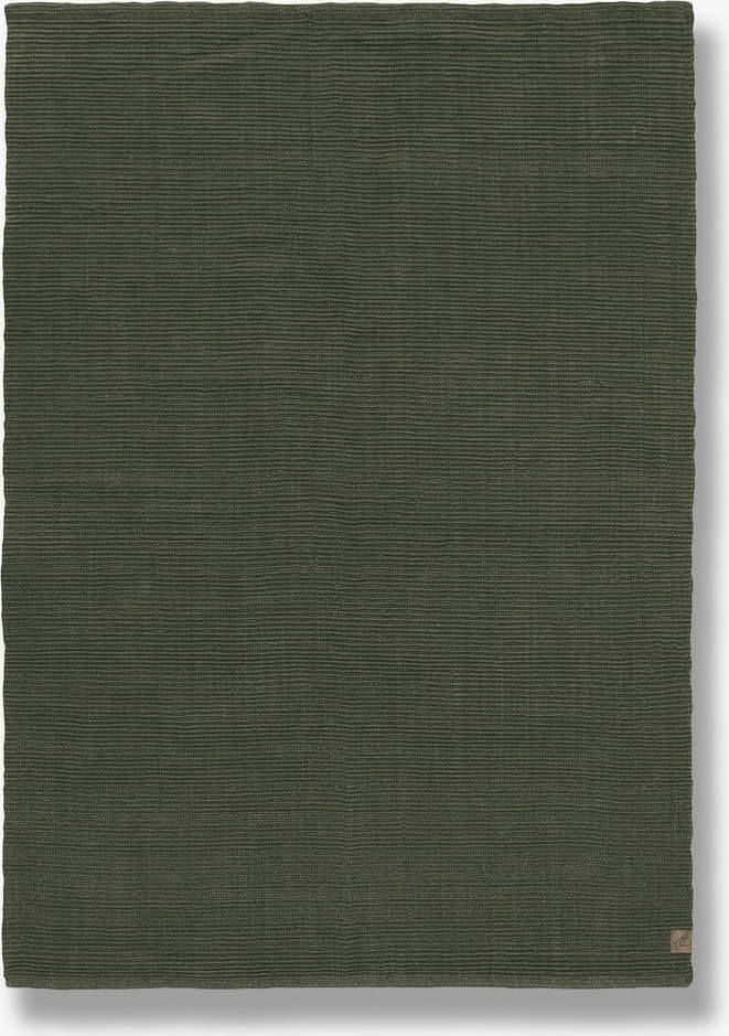 Tmavě zelený jutový koberec běhoun 70x150 cm Ribbon – Mette Ditmer Denmark Mette Ditmer Denmark