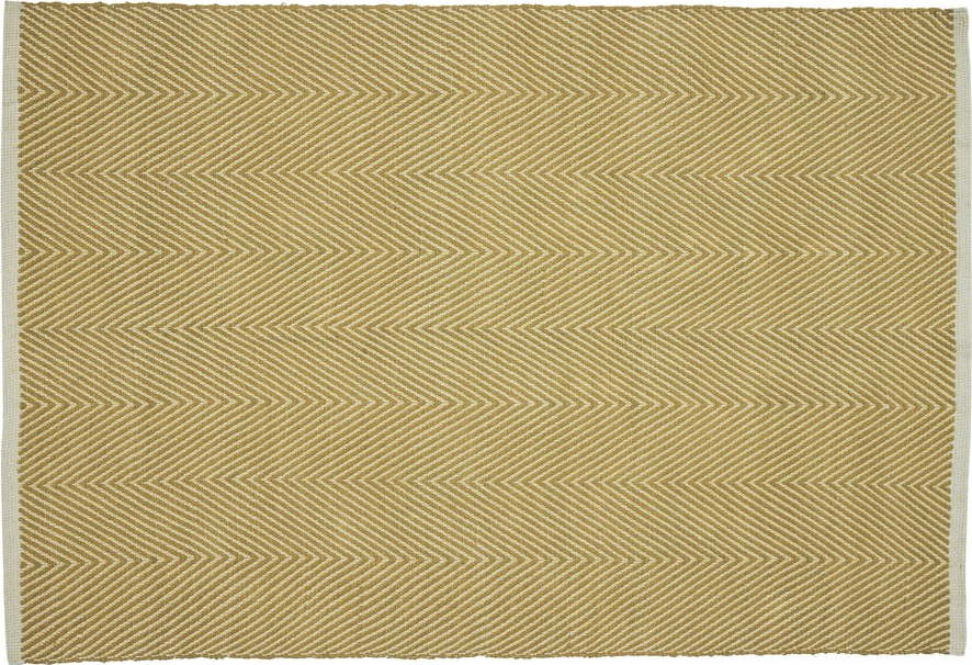 Žlutý koberec 120x180 cm Mellow – Hübsch Hübsch