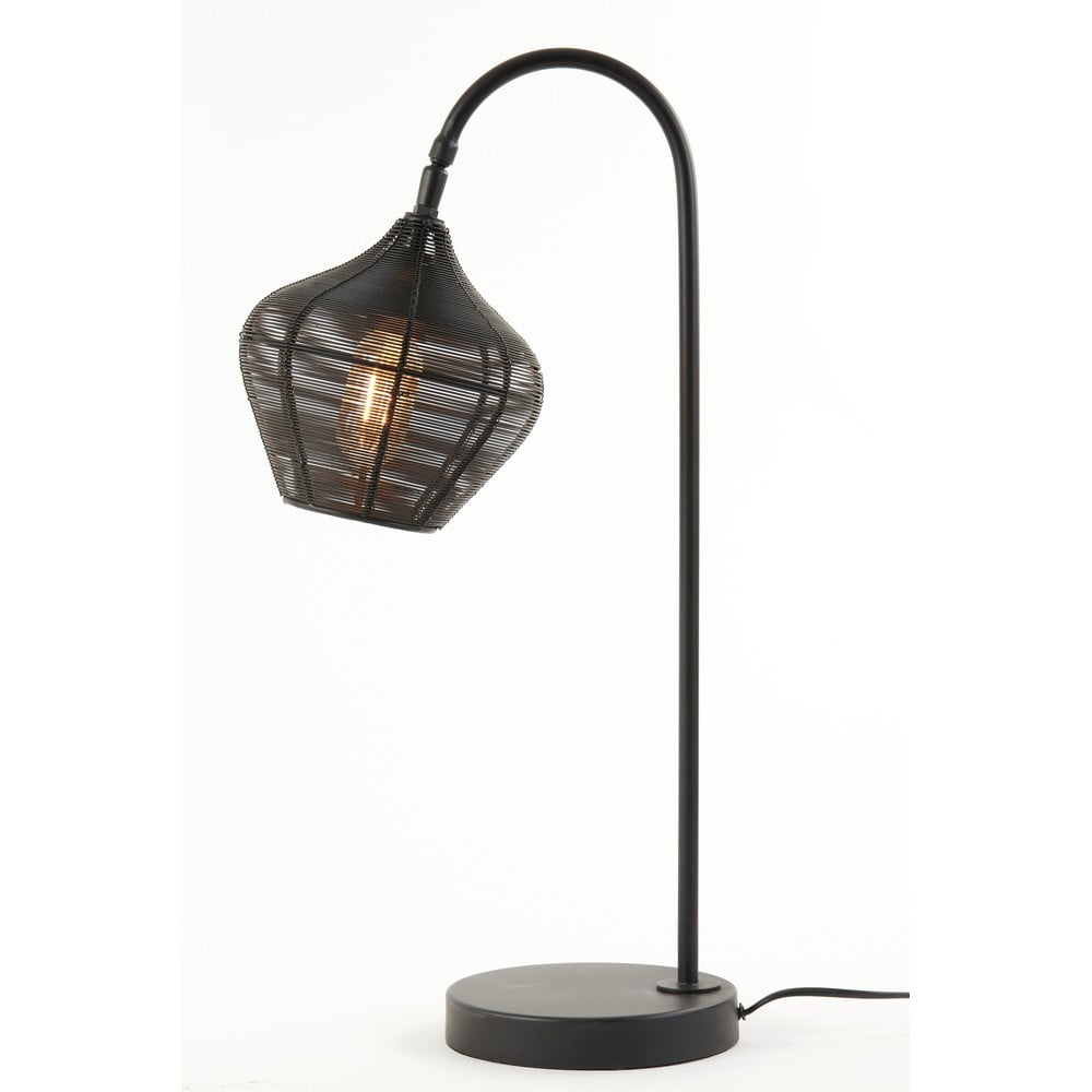 Černá stolní lampa (výška 61 cm) Alvaro – Light & Living Light & Living