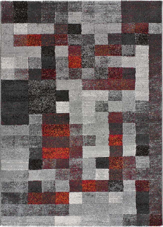 Červeno-šedý koberec 80x150 cm Fusion – Universal Universal