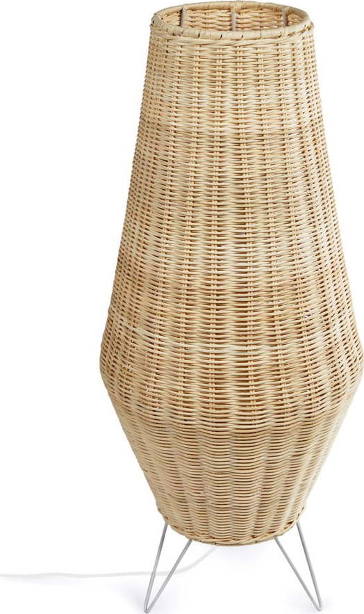 Stojací lampa v přírodní barvě s ratanovým stínidlem (výška 70 cm) Kamaria – Kave Home Kave Home