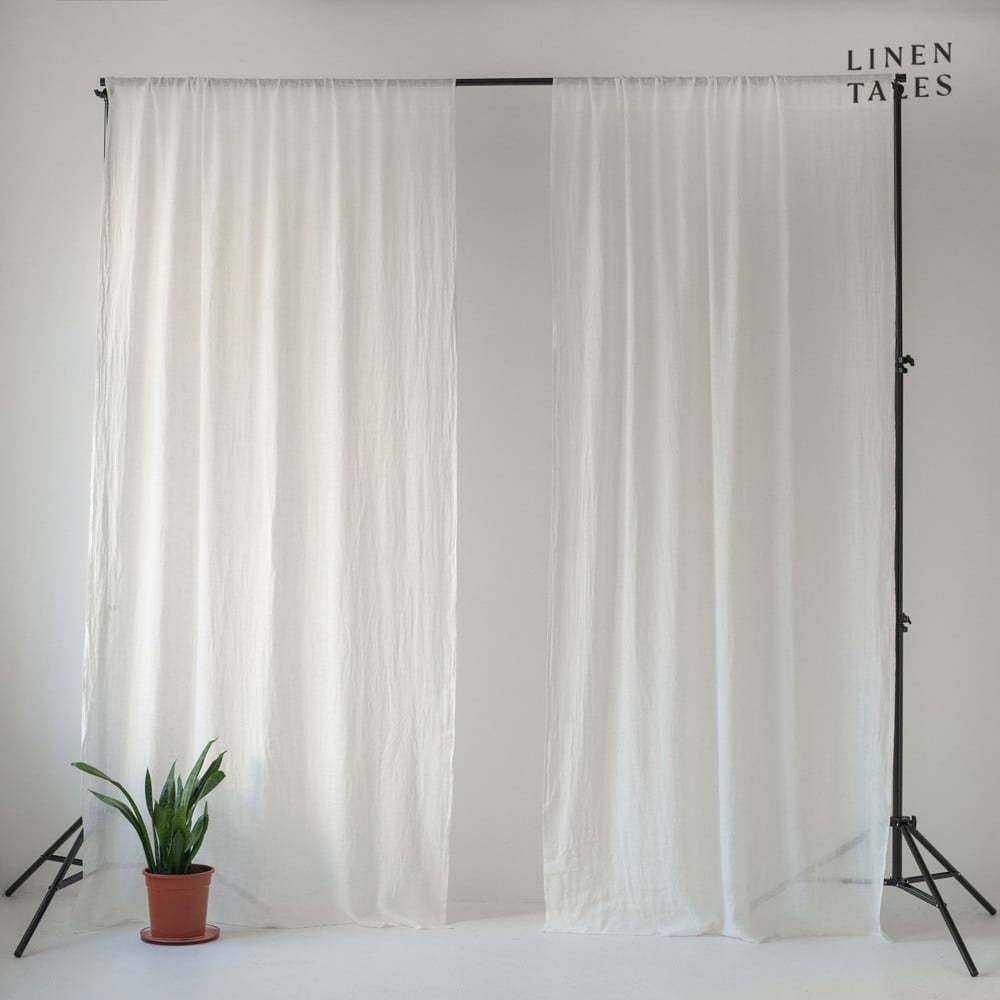 Bílá záclona 130x170 cm Daytime – Linen Tales Linen Tales