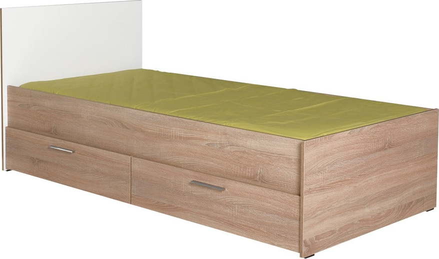 Bílá/přírodní dětská postel s úložným prostorem 90x190 cm – Kalune Design Kalune Design