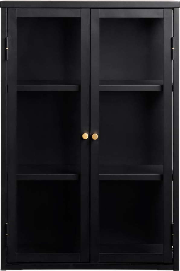 Černá kovová vitrína 60x90 cm Carmel – Unique Furniture Unique Furniture