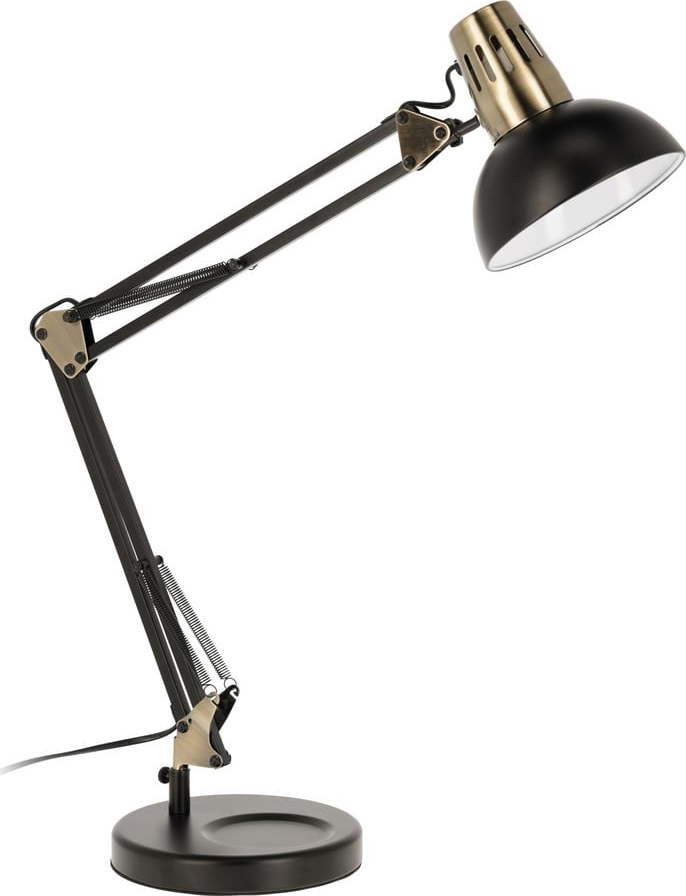 Černá stolní lampa s kovovým stínidlem (výška 84 cm) Kristine – Kave Home Kave Home