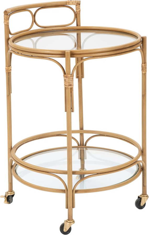 Kovový servírovací stolek na kolečkách ø 51 cm Panama – Mauro Ferretti Mauro Ferretti