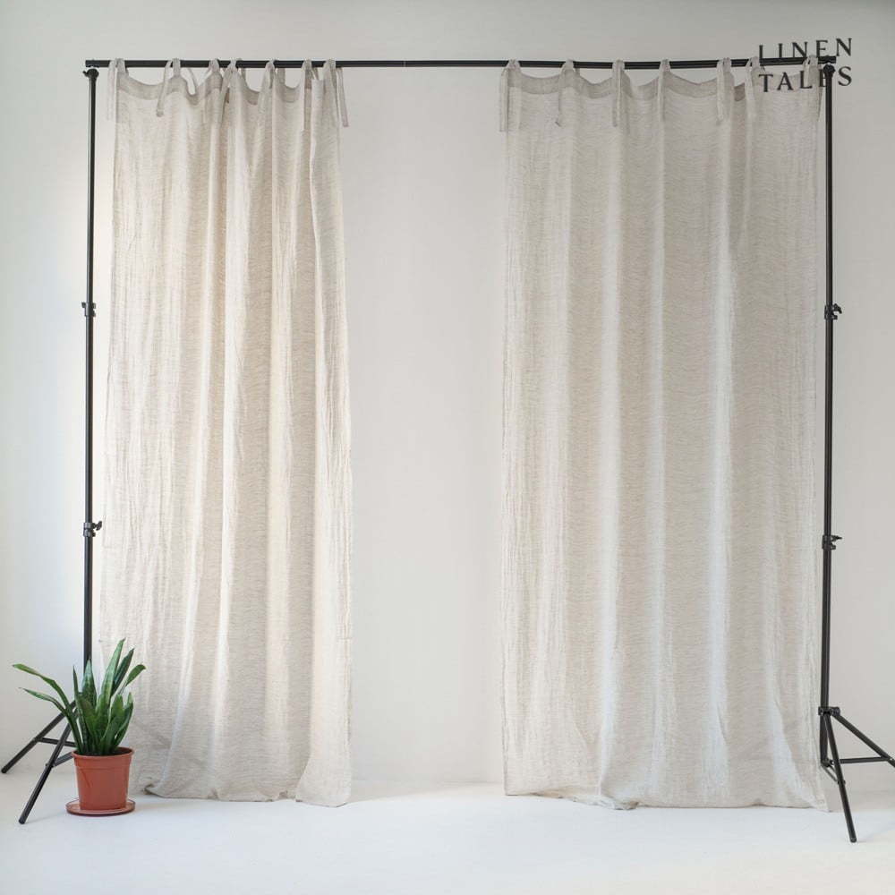 Krémová záclona 130x300 cm Daytime – Linen Tales Linen Tales