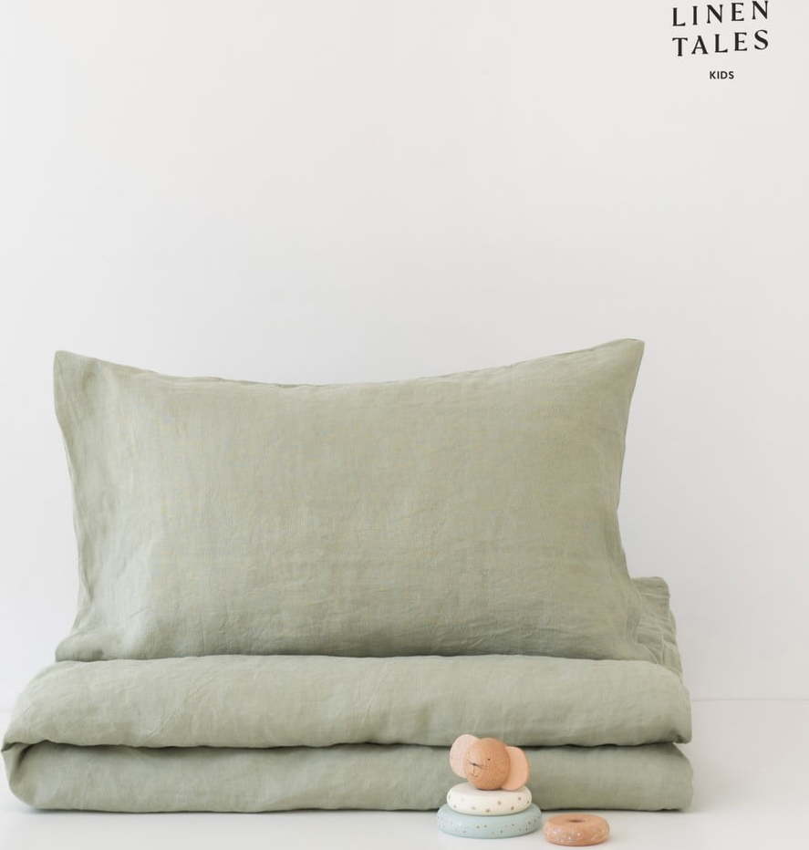 Lněné dětské povlečení do postýlky 100x140 cm – Linen Tales Linen Tales