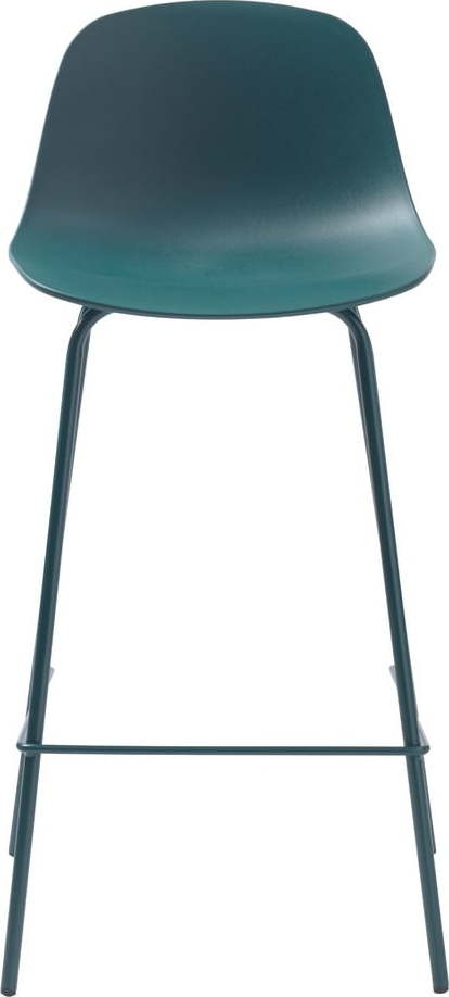 Plastová barová židle v petrolejové barvě 92