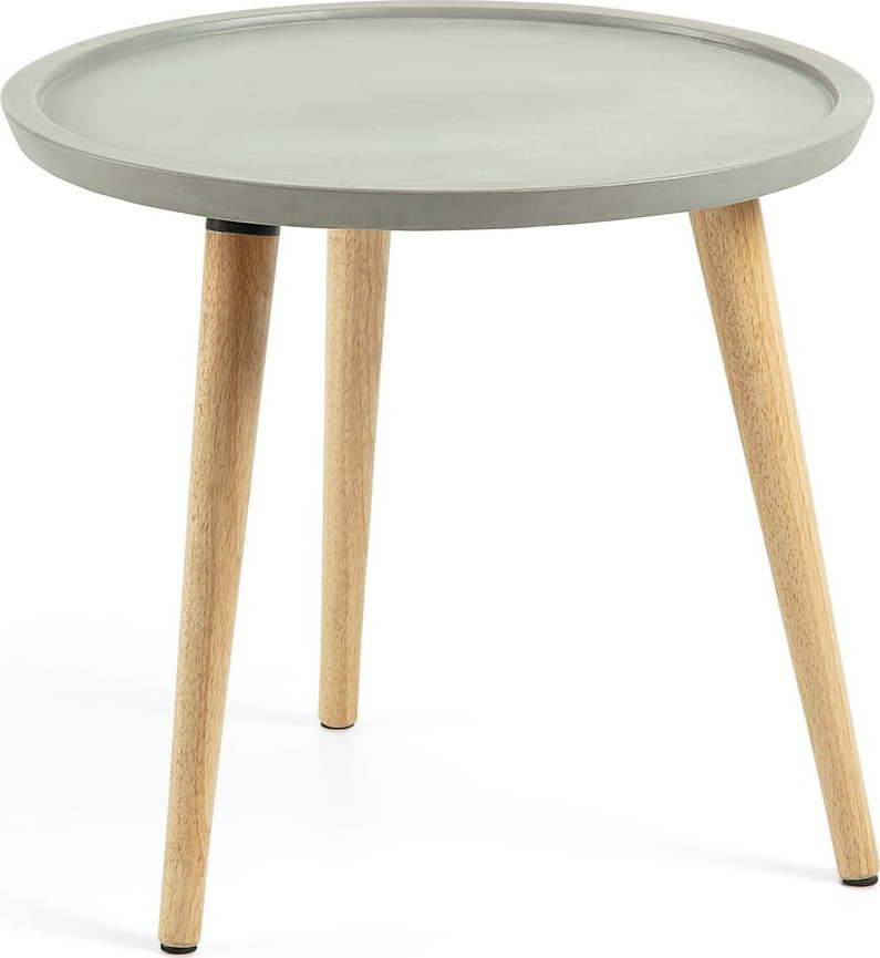 Příruční stolek s cementovou deskou Kave Home Livy Kave Home