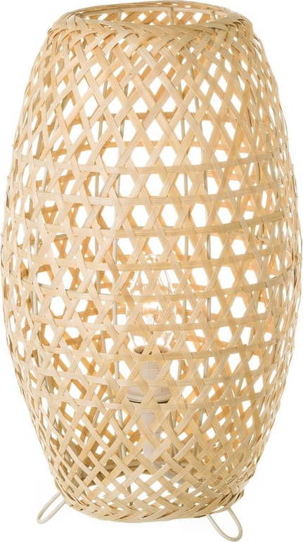 Bambusová stolní lampa v přírodní barvě s bambusovým stínidlem (výška 36 cm) Natural Way – Casa Selección Casa Selección
