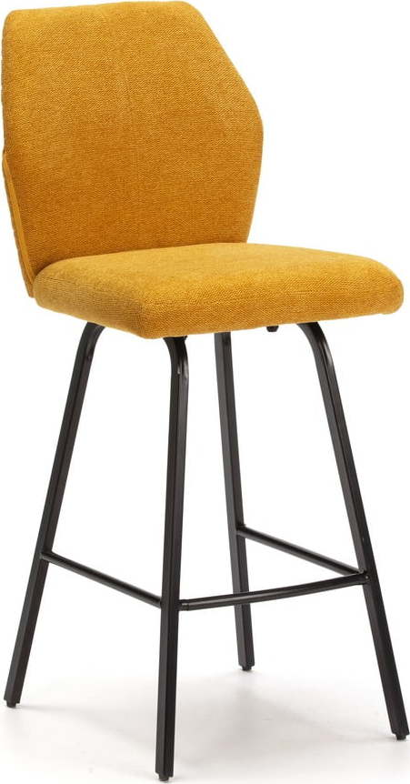 Barové židle v hořčicové barvě v sadě 4 ks 65 cm Bei – Marckeric Marckeric