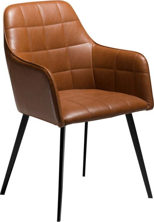 Hnědá koženková židle DAN-FORM Denmark Embrace Vintage ​​​​​DAN-FORM Denmark