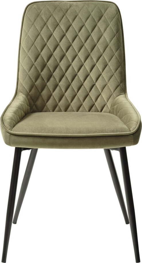 Zelená sametová jídelní židle Milton – Unique Furniture Unique Furniture