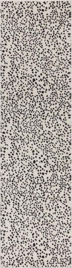 Černo-bílý koberec běhoun 66x240 cm Muse – Asiatic Carpets Asiatic Carpets