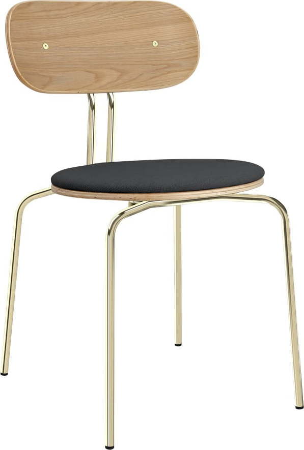 Jídelní židle v antracitovo-zlaté barvě Curious – UMAGE UMAGE