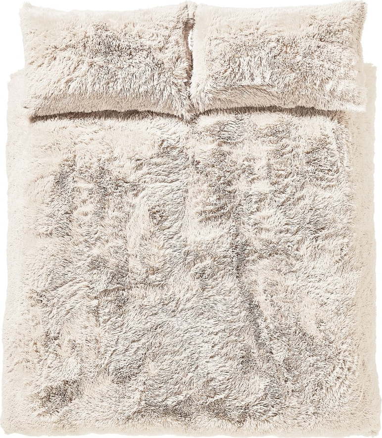 Krémové povlečení na jednolůžko z mikroplyše 135x200 cm Cuddly – Catherine Lansfield Catherine Lansfield