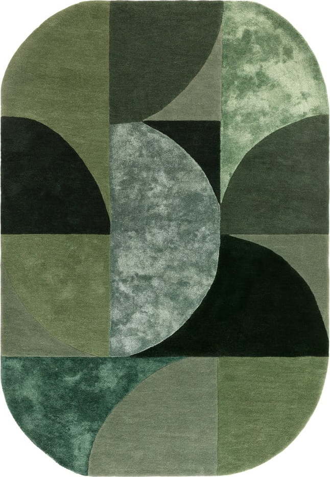 Tmavě zelený vlněný koberec 160x230 cm Forest – Asiatic Carpets Asiatic Carpets