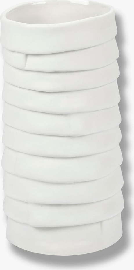 Bílá porcelánová ručně vyrobená váza Ribbon – Mette Ditmer Denmark Mette Ditmer Denmark