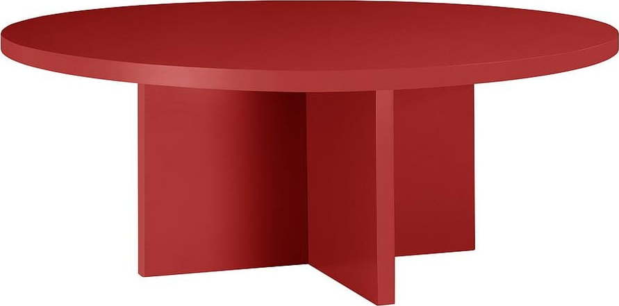 Červený kulatý konferenční stolek ø 80 cm Pausa – Really Nice Things Really Nice Things