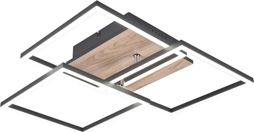 Hnědé LED stmívatelné stropní svítidlo 39x42 cm Mobile – Trio TRIO