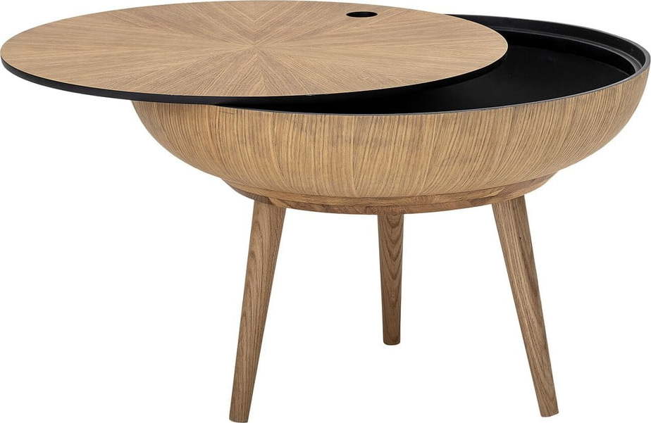 Konferenční stolek s úložným prostorem a s detaily z dubového dřeva Bloomingville Bloomingville