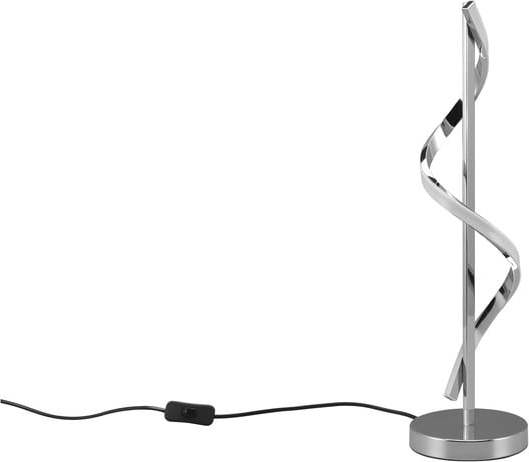 LED stolní lampa v leskle stříbrné barvě (výška 56 cm) Isabel – Trio TRIO