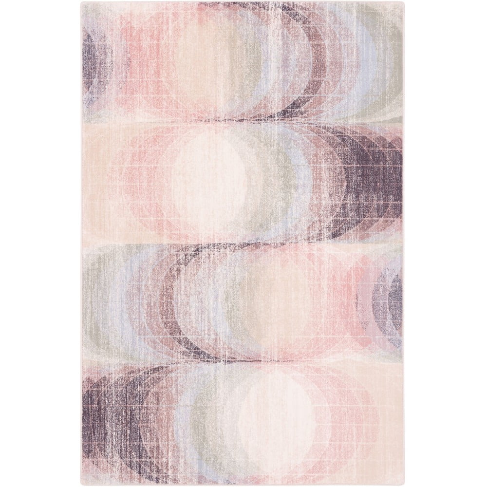Světle růžový vlněný koberec 133x190 cm Kaola – Agnella Agnella