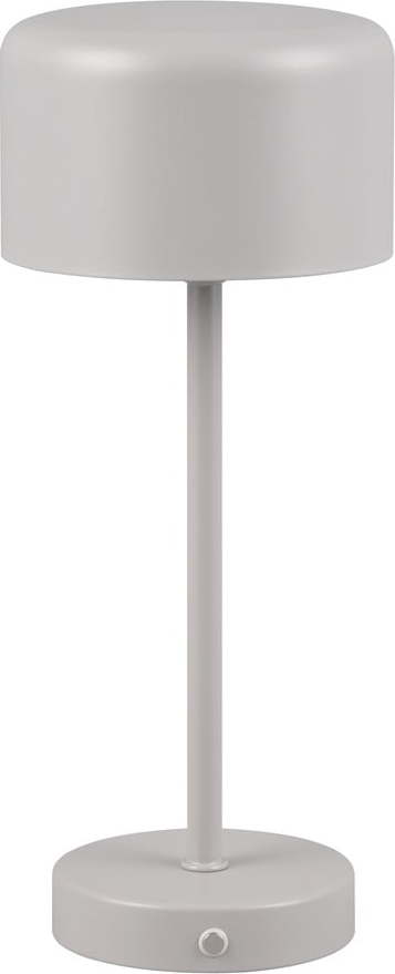 Světle šedá LED stmívatelná stolní lampa (výška 30 cm) Jeff – Trio TRIO