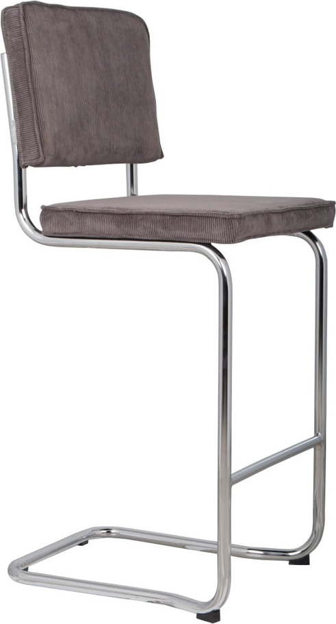 Tmavě šedá barová židle 113 cm Ridge Rib – Zuiver Zuiver