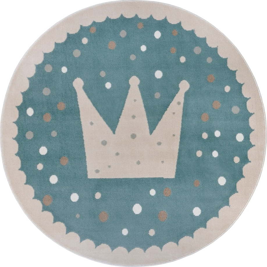 Modrý dětský koberec ø 100 cm Crown – Hanse Home Hanse Home
