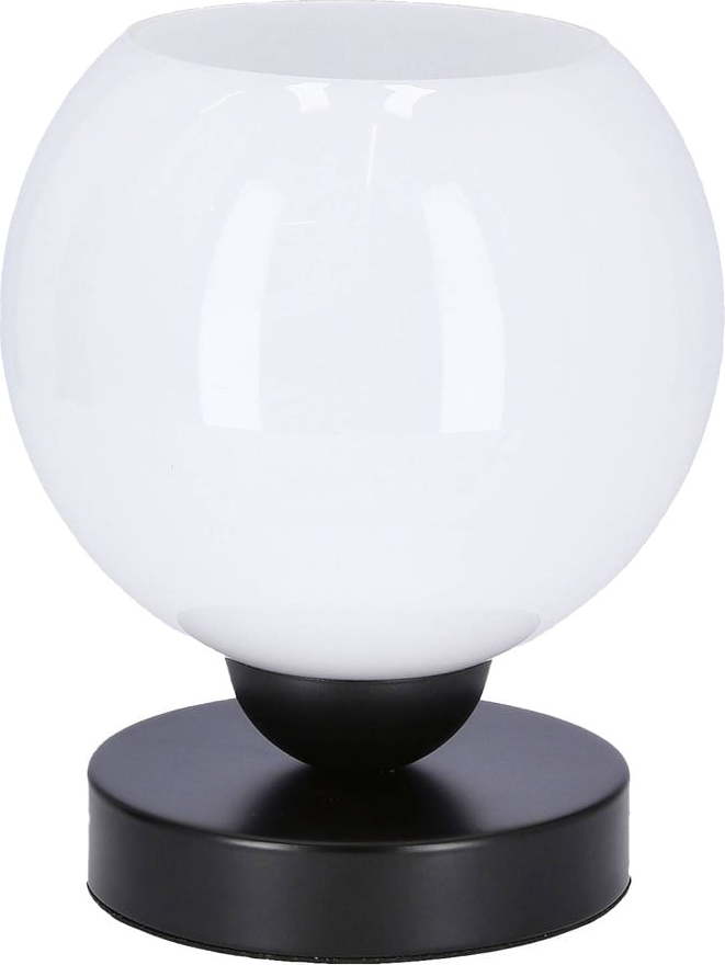 Bílá stolní lampa se skleněným stínidlem (výška 19 cm) Caldera – Candellux Lighting Candellux Lighting