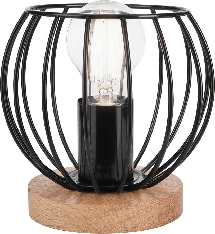 Černá stolní lampa