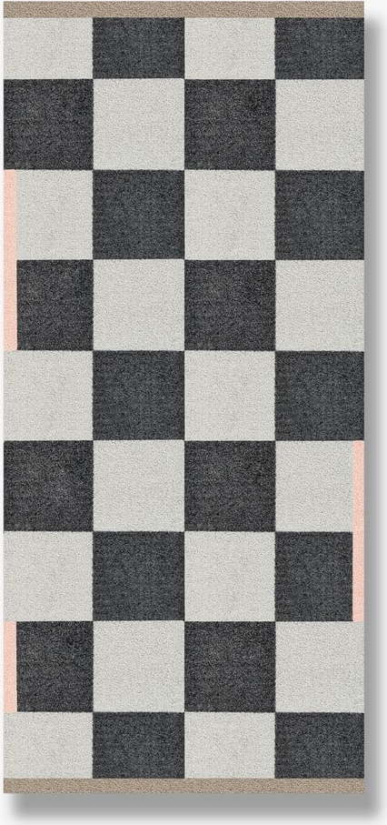 Černobílý pratelný koberec 70x150 cm – Mette Ditmer Denmark Mette Ditmer Denmark