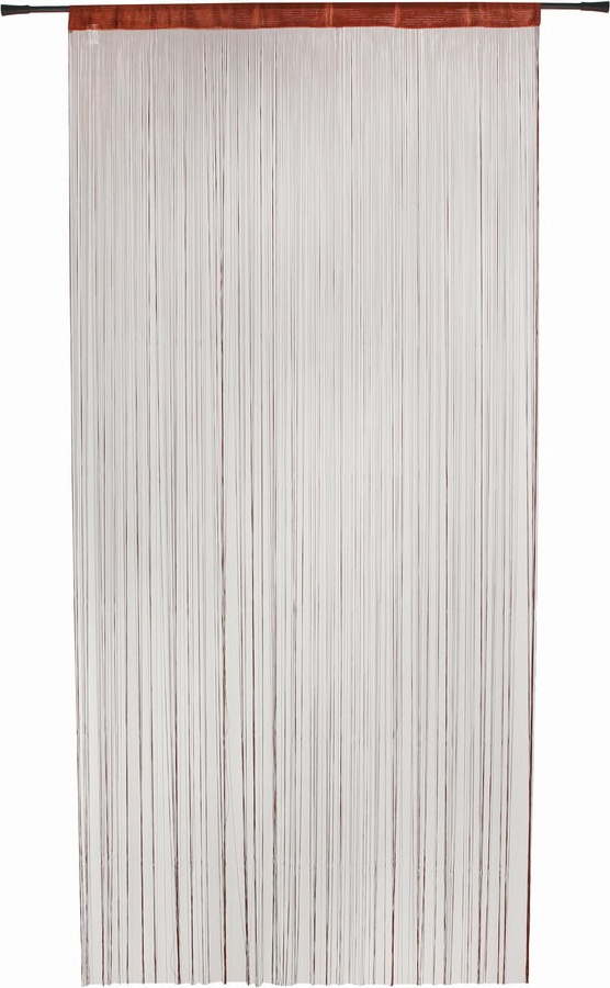 Hnědý závěs do dveří 100x200 cm String – Mendola Fabrics Mendola Fabrics