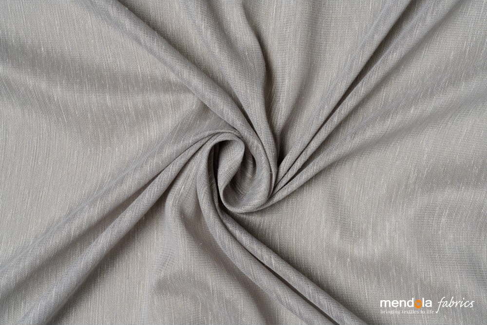 Šedá záclona 140x260 cm Lava – Mendola Fabrics Mendola Fabrics