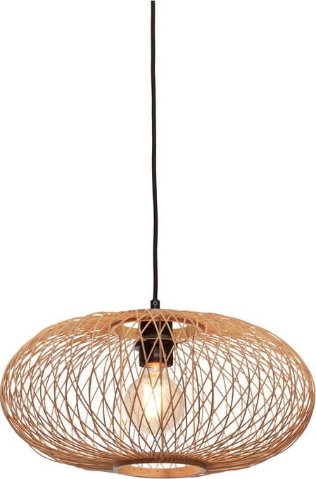 Závěsné svítidlo s bambusovým stínidlem v bronzové barvě ø 40 cm Cango – Good&Mojo Good&Mojo