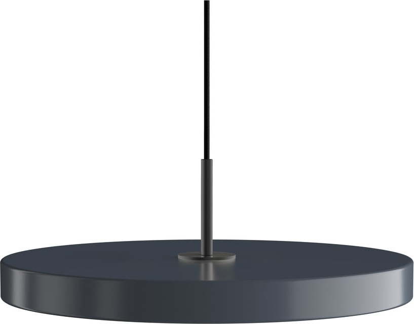 Antracitové LED závěsné svítidlo s kovovým stínidlem ø 43 cm Asteria Medium – UMAGE UMAGE