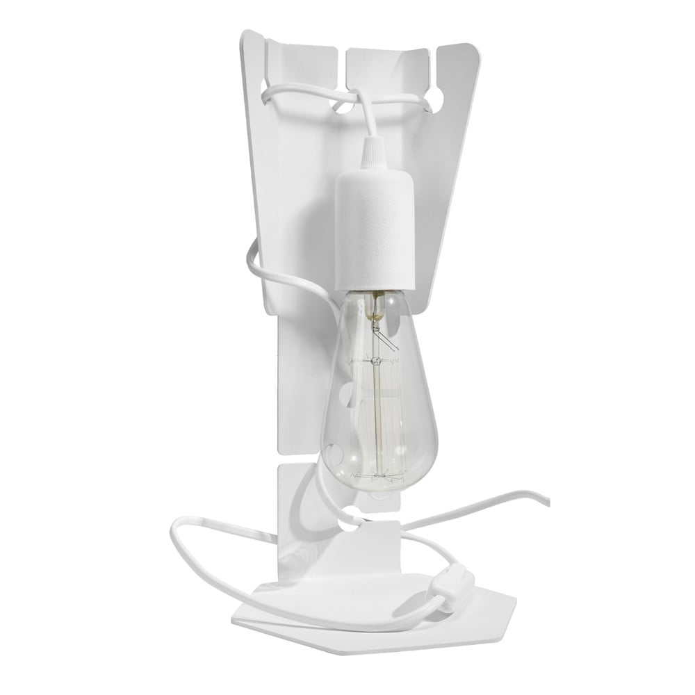 Bílá stolní lampa (výška 31 cm) Viking – Nice Lamps Nice Lamps