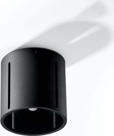 Černé stropní svítidlo s kovovým stínidlem Vulco – Nice Lamps Nice Lamps
